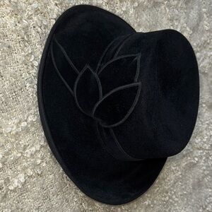 Nordstrom Black 100% Rabbithair Women's Hat